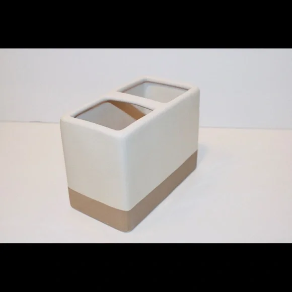 RAE DUNN KEEP Clay bottom bathroom organizer NEW - Picture 7 of 10